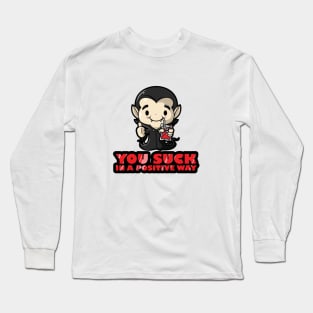 Vampire Blood Sucker Long Sleeve T-Shirt